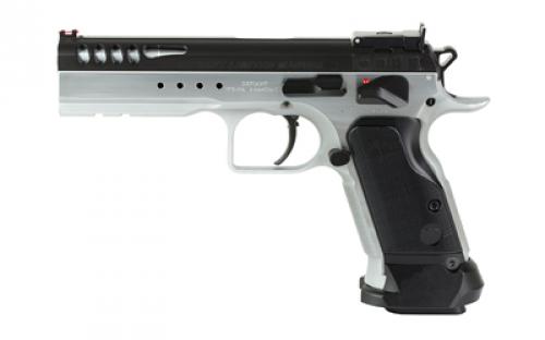 Tanfoglio Limited Master, Semi-automatic, Single Action Only, Steel Frame Pistol, 9MM, 4.75 Barrel, Hard Chrome Finish, Aluminum Grips, Adjustable Sights, Ambidextrous Safety, 17 Rounds TF-LIMMSTR-9