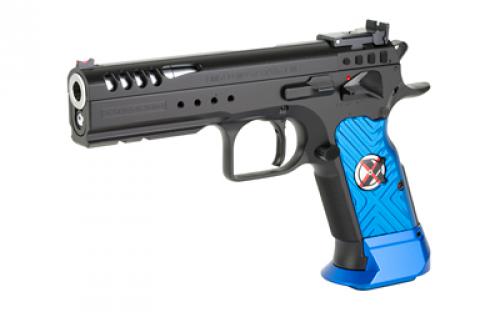 Tanfoglio Limited Master Xtreme, Semi-automatic, Single Action Only, 40SW, 4.75" Barrel, Matte Finish, Black, Aluminum Grips, Ambidextrous, Adjustable Sights, 14 Rounds TF-LIMMSTRX-40