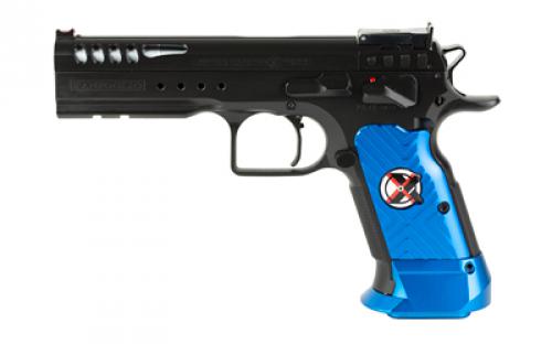 Tanfoglio Limited Master Xtreme, Semi-automatic, DA/SA, Steel Frame Pistol, 9MM, 4.75 Barrel, Matte Finish, Black, Aluminum Grips, Ambidextrous Safety, Adjustable Sights, 17 Rounds TF-LIMMSTRX-9