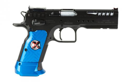 Tanfoglio Limited Master Xtreme, Semi-automatic, DA/SA, Steel Frame Pistol, 9MM, 4.75" Barrel, Matte Finish, Black, Aluminum Grips, Ambidextrous Safety, Adjustable Sights, 17 Rounds TF-LIMMSTRX-9