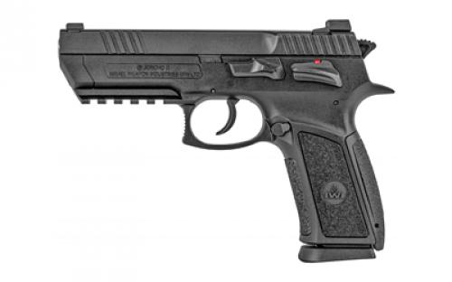 IWI US, Inc Jericho II Enhanced, Semi-automatic, DA/SA, Full Size, 9MM, 4.4 Barrel, Polymer, Black, Thumb Safety, Adjustable Sights, 17 Rounds, 2 Magazines J941PL9-II