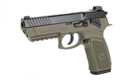 IWI US, Inc Jericho 941 Enhanced, Double Action/Single Action, Semi-automatic, Polymer Frame Pistol, Full Size, 9MM, 4.4" Barrel, OD Green, Novak Sights, 17 Rounds, 2 Magazines J941PL9OD-II