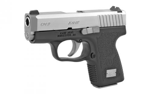 Kahr Arms CM9, Striker Fired, Semi-automatic, Polymer Frame Pistol, Sub-Compact, 9MM, 3" Barrel, Matte Finish, Silver, Fixed Sights, 6 Rounds, 1 Magazine CM9093