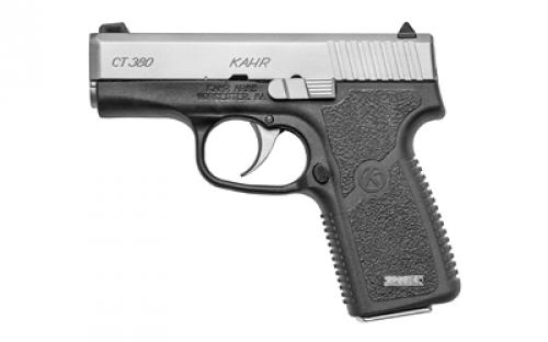 Kahr Arms CT380, Striker Fired, Semi-automatic, Polymer Frame Pistol, Compact, 380 ACP, 3 Barrel, Matte Finish, Silver, Fixed Sights, 7 Rounds, 1 Magazine CT3833