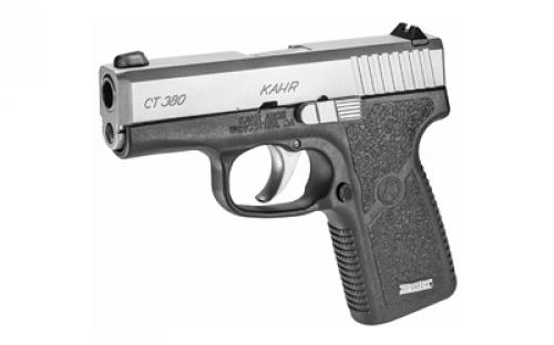 Kahr Arms CT380, Striker Fired, Semi-automatic, Polymer Frame Pistol, Compact, 380 ACP, 3" Barrel, Matte Finish, Silver, Fixed Sights, 7 Rounds, 1 Magazine CT3833
