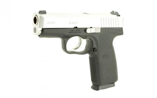 Kahr Arms CW45, Striker Fired, Semi-automatic, Polymer Frame Pistol, Compact, 45 ACP, 3.64" Barrel, Matte Finish, Silver, Fixed Sights, 6 Rounds, 1 Magazine CW4543