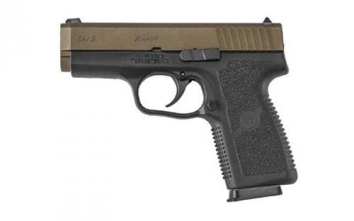 Kahr Arms CW9, Striker Fired, Semi-automatic, Polymer Frame Pistol, Compact, 9MM, 3.6 Barrel, Cerakote Finish, Burnt Bronze, Fixed Sights, 7 Rounds, 1 Magazine CW9093BB