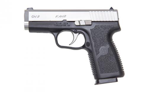 Kahr Arms CW9, Striker Fired, Semi-automatic, Polymer Frame Pistol, Compact, 9MM, 3.6 Barrel, Matte Finish, Silver, Fixed Sights, 7 Rounds, 1 Magazine CW9093