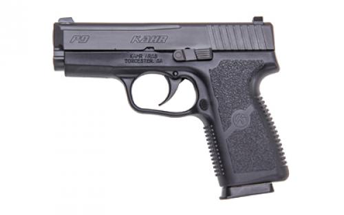 Kahr Arms P9, Striker Fired, Semi-automatic, Polymer Frame Pistol, Compact, 9MM, 3.56 Barrel, Blackened Stainless Finish, Night Sights, 7 Rounds, 3 Magazines KP9094NA