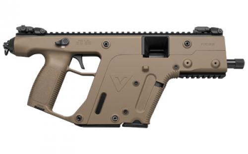 KRISS USA, Inc VECTOR SDP, Gen II, Pistol, Semi-automatic, 9MM, 5.5" Barrel, Threaded Barrel, Polymer, Flat Dark Earth, Flip Up Sights, 17 Rounds, 1 Magazine, Quick Detach Sling Swivel, BLEM (Damaged Packaging) KV90-PFD20