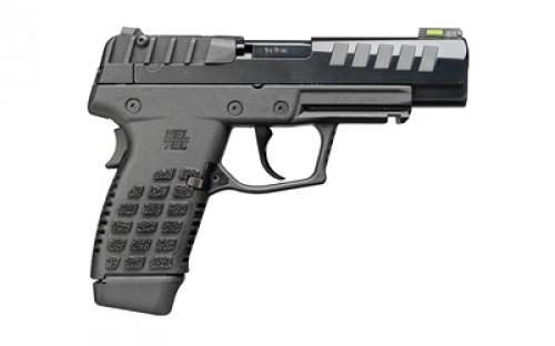 Kel-Tec P15, Striker Fired, Semi-automatic, Polymer Frame Pistol, Compact, 9MM, 4 Barrel, Matte Finish, Black, Hi-Viz Fiber Optic Front Sight, Tritium Rear, 15 Rounds, 1 Magazines P15BLK