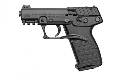 Kel-Tec P17, Single Action, Semi-automatic, Polymer Frame Pistol, Compact, 22LR, 3.8 Barrel, Threaded Barrel, Black, Fiber Optic Front Sight, 16 Rounds, 3 Magazines P17BLK