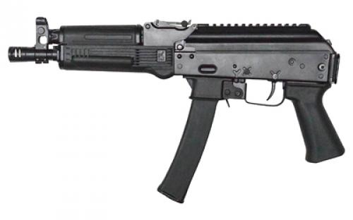 Kalashnikov USA KP-9, AK Pistol, Semi-automatic, 9MM, 9.25 Barrel, Steel, Black, Polymer Pistol Grip, Adjustable Sights, 30 Rounds KP-9