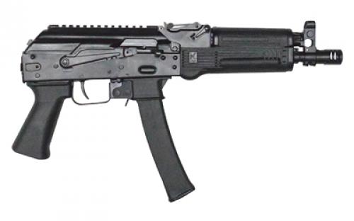 Kalashnikov USA KP-9, AK Pistol, Semi-automatic, 9MM, 9.25" Barrel, Steel, Black, Polymer Pistol Grip, Adjustable Sights, 30 Rounds KP-9