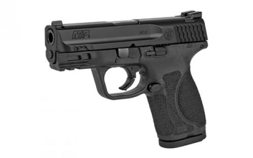 Smith & Wesson Law Enf M&P M2.0, Striker Fired, Semi-automatic, Polymer Frame Pistol, Compact, 9MM, 3.6" Barrel, Armornite Finish, Black, Aggressive Grip Texture, Night Sights, No Thumb Safety, 15 Rounds, 3 Magazines 11679