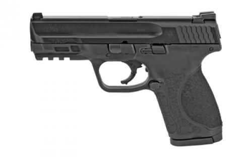 Smith & Wesson Law Enf M&P M2.0 Compact, Striker Fired, Semi-automatic, Polymer Frame Pistol, Compact, 9MM, 4 Barrel, Armornite Finish, Black, Aggressive Grip Texture, 3 Dot Sights, 15 Rounds, 3 Magazines 12097