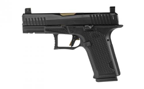 Lone Wolf Distributors Dusk19, Striker Fired, Semi-automatic, Polymer Frame Pistol, Compact, 9mm, 4.02 Bronze Barrel, Matte Finish, Black Frame and Slide, RMR Compatible Optic Cut, Front Night Sight/ Black Rear, 15 Rounds, 1 Magazine LWD-DUSK19-BLK