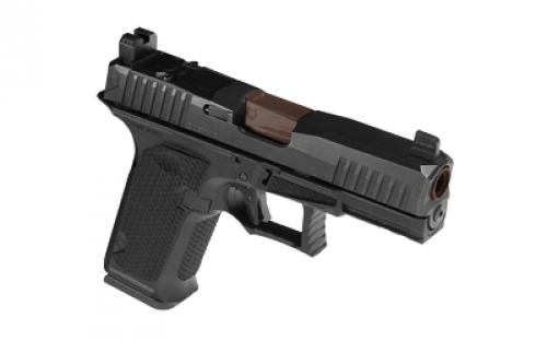 Lone Wolf Distributors Dusk19, Striker Fired, Semi-automatic, Polymer Frame Pistol, Compact, 9mm, 4.02" Bronze Barrel, Matte Finish, Black Frame and Slide, RMR Compatible Optic Cut, Front Night Sight/ Black Rear, 15 Rounds, 1 Magazine LWD-DUSK19-BLK