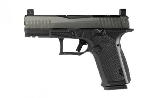 Lone Wolf Distributors Dusk19, Striker Fired, Semi-automatic, Polymer Frame Pistol, Compact, 9mm, 4.02 Gray Barrel, Matte Finish, Gray Slide and Black Frame, RMR Compatible Optic Cut, Front Night Sight/ Black Rear, 15 Rounds, 1 Magazine LWD-DUSK19-GG-BLK