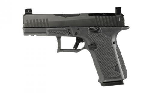 Lone Wolf Distributors Dusk19, Striker Fired, Semi-automatic, Polymer Frame Pistol, Compact, 9mm, 4.02 Gray Barrel, Matte Finish, Gray Slide and Frame, RMR Compatible Optic Cut, Front Night Sight/ Black Rear, 15 Rounds, 1 Magazine LWD-DUSK19-GG-Gray