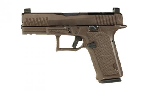 Lone Wolf Distributors Dusk19, Striker Fired, Semi-automatic, Polymer Frame Pistol, Compact, 9mm, 4.02 Black Barrel, Matte Finish, Bronze Slide and Brown Frame, RMR Compatible Optic Cut, Front Night Sight/ Black Rear, 15 Rounds, 1 Magazine LWD-DUSK19-ORB