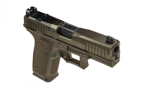 Lone Wolf Distributors Dusk19, Striker Fired, Semi-automatic, Polymer Frame Pistol, Compact, 9mm, 4.02" Black Barrel, Matte Finish, Bronze Slide and Brown Frame, RMR Compatible Optic Cut, Front Night Sight/ Black Rear, 15 Rounds, 1 Magazine LWD-DUSK19-ORB