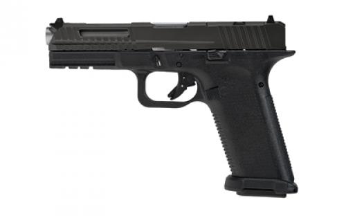 Lone Wolf Distributors LTD17 V2 RMR, Striker Fired, Semi-automatic, Polymer Frame Pistol, Full Size, 9MM, 4 Stainless Barrel, Matte Finish, Black Slide, Black Frame, 3 Dot Sights, Optics Ready, Flared Magwell, 17 Rounds, 1 Magazine, Includes Hardcase LWD-LTD17-V2-RMR-BLK