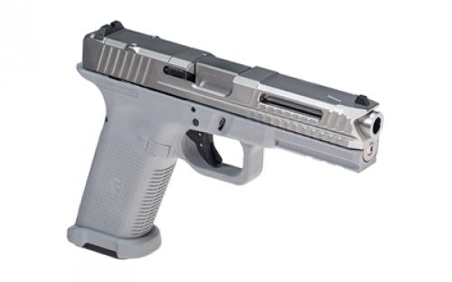 Lone Wolf Distributors LTD17 V2 RMR, Striker Fired, Semi-automatic, Polymer Frame Pistol, Full Size, 9MM, 4" Stainless Barrel, Matte Finish, Silver Slide, Grey Frame, 3 Dot Sights, Optics Ready, Flared Magwell, 17 Rounds, 1 Magazine, Includes Hardcase LWD-LTD17-V2-RMR-GRY