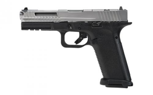 Lone Wolf Distributors LTD17 V2 RMR, Striker Fired, Semi-automatic, Polymer Frame Pistol, Full Size, 9MM, 4 Stainless Barrel, Matte Finish, Silver Slide, Black Frame, 3 Dot Sights, Optics Ready, Flared Magwell, 17 Rounds, 1 Magazine, Includes Hardcase LWD-LTD17-V2-RMR