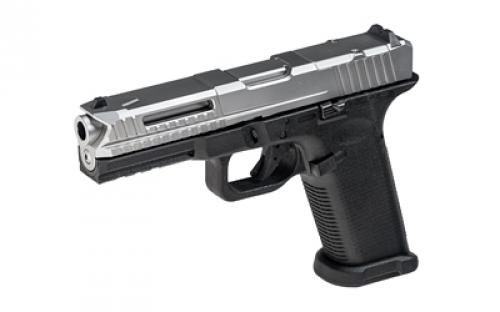 Lone Wolf Distributors LTD17 V2 RMR, Striker Fired, Semi-automatic, Polymer Frame Pistol, Full Size, 9MM, 4" Stainless Barrel, Matte Finish, Silver Slide, Black Frame, 3 Dot Sights, Optics Ready, Flared Magwell, 17 Rounds, 1 Magazine, Includes Hardcase LWD-LTD17-V2-RMR