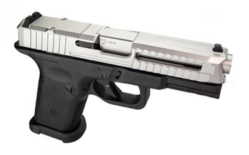Lone Wolf Distributors LTD19 V1 RMR, Striker Fired, Semi-automatic, Polymer Frame Pistol, Compact, 9MM, 4 Stainless Barrel, Matte Finish, Silver Slide, Black Frame, 3 Dot Sights, Optics Ready, Flared Magwell, 15 Rounds, 1 Magazine, Includes Hardcase LWD-LTD19-V1-RMR