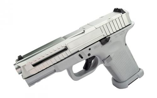 Lone Wolf Distributors LTD19 V1 RMR, Striker Fired, Semi-automatic, Polymer Frame Pistol, Compact, 9MM, 4 Stainless Barrel, Matte Finish, Gray Frame, Silver Slide, 3 Dot Sights, Optics Ready, Flared Magwell, 15 Rounds, 1 Magazine, Includes Hardcase LWD-LTD19-V1-RMR-GRY