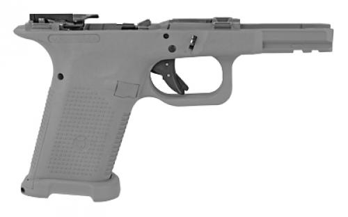 Lone Wolf Distributors Timber Wolf, Built Polymer Pistol Frame, Striker Fired, Semi-automatic, Polymer Frame Pistol, Compact w/ Texture, 9MM/40 S&W/357 SIG, Gray, Integral Locking System, Fits Gen3/Gen4 Glock 19/23/32/38 Slides LWD-TWC3-BUILT-GRAY