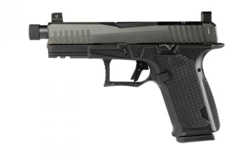 Lone Wolf Distributors Dusk19, Striker Fired, Semi-automatic, Polymer Frame Pistol, Compact, 9mm, 4.6 Threaded Black Barrel, Matte Finish, Black Slide and Gray Frame, RMR Compatible Optic Cut, Front Night Sight/ Black Rear, 15 Rounds, 1 Magazine LWD-DUSK19-BLK-Gray-TH