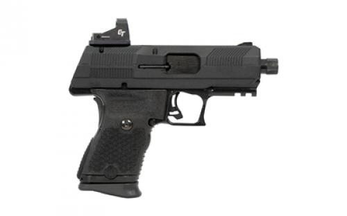 Hi-Point Firearms YC-9, Semi-automatic, Striker Fired, Polymer Framed Pistol, Compact, 9mm, 3.93" Threaded Barrel, Threaded 1/2x28, Includes Crimson Trace Red Dot, Matte Finish, Black, 10 Rounds, 1 Magazine YC9RDCT