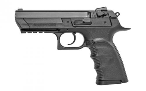 Magnum Research Baby Desert Eagle III, Double Action/Single Action, Semi-automatic, Polymer Frame Pistol, Full Size, 9MM, 4.43 Barrel, Black, White 3 Dot Sights, 15 Rounds, 2 Magazines BE99153RL