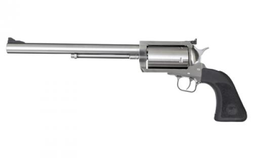 Magnum Research BFR, Single Action, Revolver, Large Frame, 360 Buckhammer, 10 Barrel, Stainless Steel, Black Hogue Grips, Fixed Front and LPA Rear Adjustable Sights, 6 Rounds BFR360