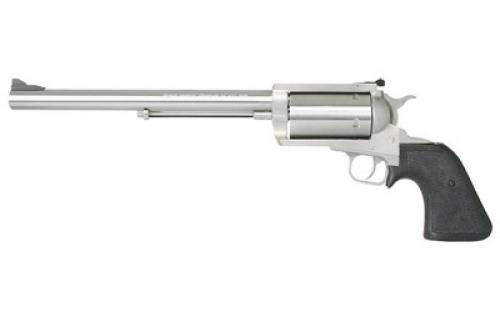 Magnum Research BFR, Single Action, Revolver, Large Frame, 45-70 Government, 10 Barrel, Stainless Steel, Silver, Rubber Grips, Fixed Front and LPA Rear Adjustable Sights, 5 Rounds BFR45-70