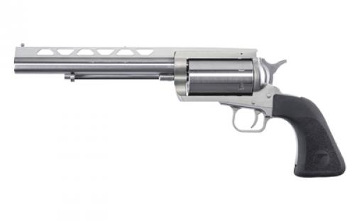 Magnum Research BFR, Single Action, Revolver, Large Frame, 45 Long Colt/ 3 410 Gauge, 7.5 Barrel, Stainless Steel, Black Hogue Grips, Vent Rib, Twin Bead Sights, 6 Rounds BFR45LC-410-6