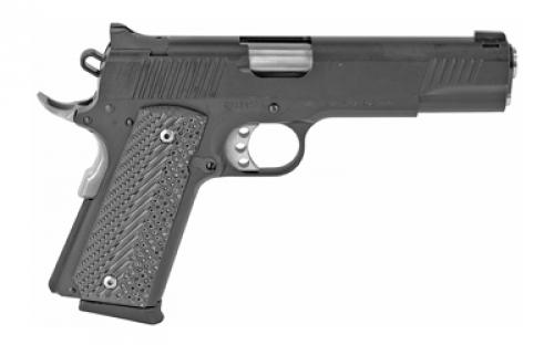 Magnum Research 1911G, 1911, Semi-automatic, Metal Frame Pistol, Full Size, 10MM, 5" Barrel, Steel, Black, G10 Grips, Fixed Sights, 8 Rounds, 2 Magazines DE1911G10