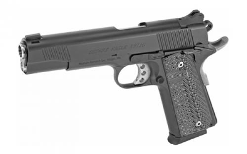 Magnum Research 1911G, 1911, Semi-automatic, Metal Frame Pistol, Full Size, 10MM, 5" Barrel, Steel, Black, G10 Grips, Fixed Sights, 8 Rounds, 2 Magazines DE1911G10