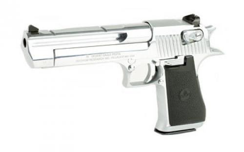Magnum Research Desert Eagle, MK19, Single Action, Semi-automatic, Metal Frame Pistol, Full Size, 44 Magnum, 6" Barrel, Steel, Polished Chrome Finish, Silver, Rubber Grips, Fixed Sights, Ambidextrous Thumb Safety, 8 Rounds, 1 Magazine, Ambidextrous DE44CAPC