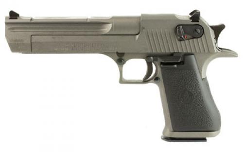 Magnum Research Desert Eagle, MK19, Single Action, Semi-automatic, Metal Frame Pistol, Full Size, 44 Magnum, 6 Barrel, Steel, Tungsten, Rubber Grips, Fixed Sights, Ambidextrous Thumb Safety, 8 Rounds, 1 Magazine, Ambidextrous DE44CATU