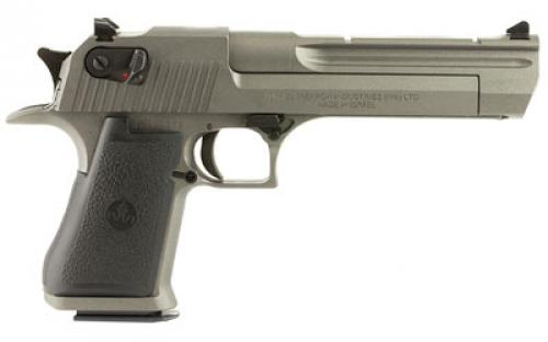 Magnum Research Desert Eagle, MK19, Single Action, Semi-automatic, Metal Frame Pistol, Full Size, 44 Magnum, 6" Barrel, Steel, Tungsten, Rubber Grips, Fixed Sights, Ambidextrous Thumb Safety, 8 Rounds, 1 Magazine, Ambidextrous DE44CATU