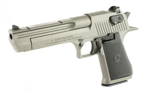 Magnum Research Desert Eagle, MK19, Single Action, Semi-automatic, Metal Frame Pistol, Full Size, 44 Magnum, 6" Barrel, Steel, Tungsten, Rubber Grips, Fixed Sights, Ambidextrous Thumb Safety, 8 Rounds, 1 Magazine, Ambidextrous DE44CATU