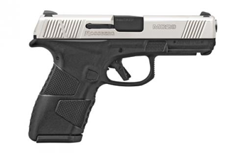 Mossberg MC2c, Striker Fired, Semi-automatic, Polymer Frame Pistol, Compact, 9MM, 3.9 Barrel, Matte Finish, Two-Tone Black and Stainless, 3 Dot Sights, Integrated Trigger Safety, 15 Rounds, 2 Magazines, (1)-15 Rounds and (1)-13 Rounds, Flat Profile Trigger 89020