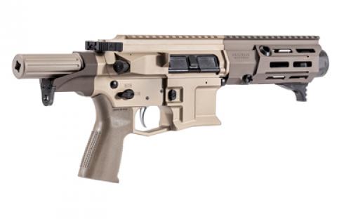 Maxim Defense Industries SPS 505 PDX, Semi-automatic Pistol, AR, 5.56NATO, 5.5 Barrel, Anodized Finish, Flat Dark Earth (Arid), M-Lok Compatible Handguard, HATEBRAKE Muzzle Brake, ALG Combat Trigger, SCW Pistol System, Manual Safety, 20 Rounds, 1 Magazine MXM-50802