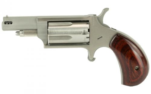 North American Arms Ported Magnum, Single Action, Revolver, 22LR/22 WMR, 1.625 Barrel, Matte Finish, Stainless Steel, Silver, Wood Grips, Fixed Sights, 5 Rounds NAA-22MC-P