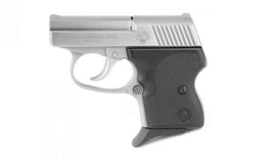 North American Arms Guardian, Double Action Only, Semi-automatic, Metal Frame Pistol, Sub-Compact, 32 ACP, 2.19 Barrel, Matte Finish, Stainless Steel, Silver, Rubber Grips, Fixed Sights, Integral Locking System, 6 Rounds, 1 Magazine NAA-32 GUARDIANS