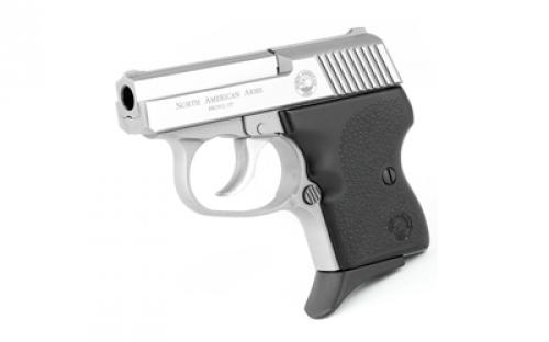 North American Arms Guardian, Double Action Only, Semi-automatic, Metal Frame Pistol, Sub-Compact, 32 ACP, 2.19" Barrel, Matte Finish, Stainless Steel, Silver, Rubber Grips, Fixed Sights, Integral Locking System, 6 Rounds, 1 Magazine NAA-32 GUARDIANS